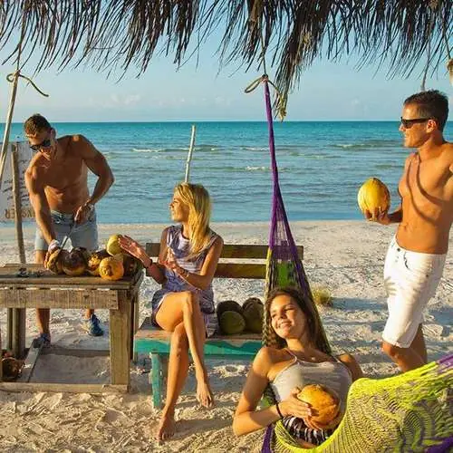 Cancún and the Riviera Maya — turquoise Caribbean water and palm-lined beach